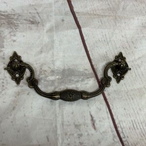 Vintage Bronze Dresser Drawer Furniture Handle Pull 4 1/2" length No Srews